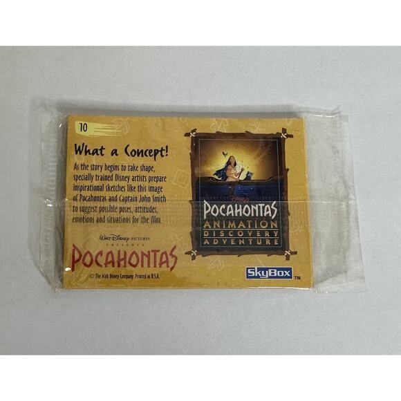 Disney Pocahontas 1995 Skybox Movie Promo Card Set Vintage New - Picture 2 of 5